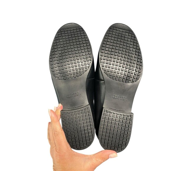 Women’s Shoes For Crews Riley Slip On Leather Dress Shoe Non Slip Size 10 Wide - Picture 8 of 12